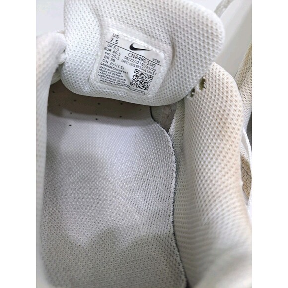 Nike Air Max 90 Men's Size 7.5 Triple White CN8490-100 Sneaker - Picture 9 of 11